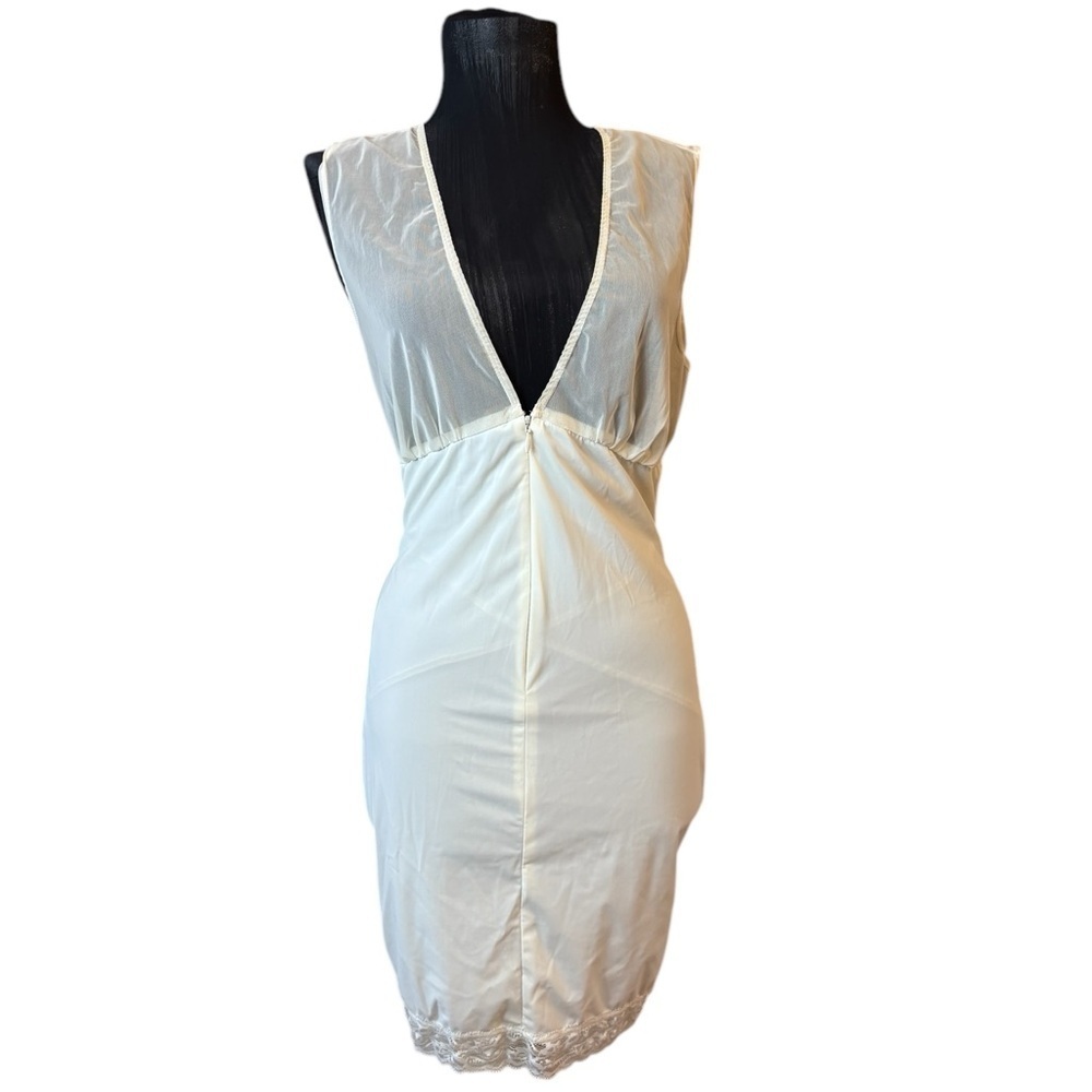 NYDJ Cream Chemise with Plunging V-Neckline
